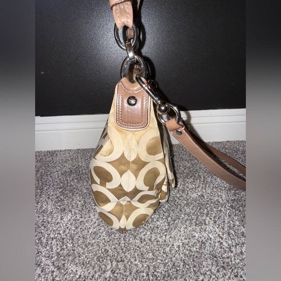 Coach signature tan op logo boho shoulder bag - Picture 3 of 15